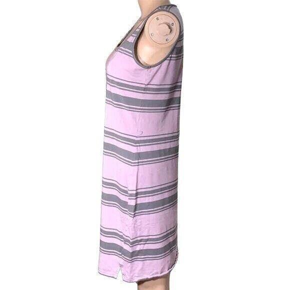 Horny Toad Womens Sundress Sleeveless Striped Pullover Keyhole Purple Small - Picture 3 of 12